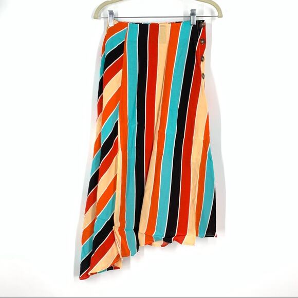 ASTR the Label Monica Skirt Women’s Size Small Colorful Striped - Picture 1 of 11